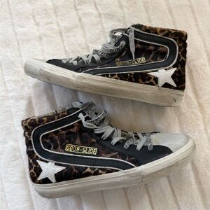 Golden Goose Pony Hair Slide 10 EUC